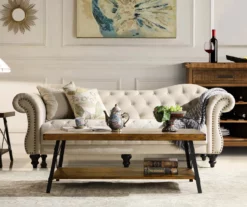 Pomona Pine Brown & Steel Gray 24" Wood Open-Shelf End Table -DHP SHOP 810535748 10