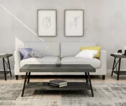 Pomona Gray & Steel Gray 24" Wood Open-Shelf End Table 13 Pomona Gray & Steel Gray 24" Wood Open-Shelf End Table -DHP SHOP 810535749 8