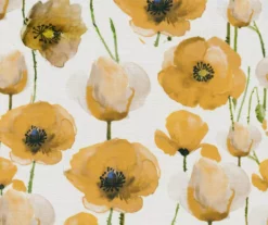 Golden Poppy Wood Leg Storage Ottoman -DHP SHOP 810535757 5