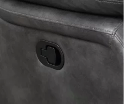 Paulson Gray Faux Leather Swivel Gliding Recliner -DHP SHOP 810535759 4