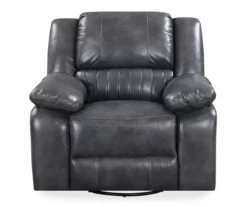 Paulson Gray Faux Leather Swivel Gliding Recliner -DHP SHOP 810535759 5