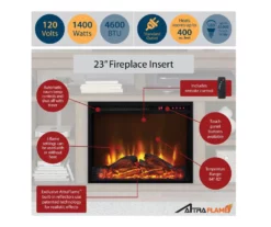 Flaxton Graphite Gray Electric Corner Fireplace Console -DHP SHOP 810538183 4