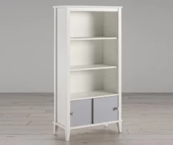 Monarch Hill Poppy Gray & White Bookcase -DHP SHOP 810538207 1