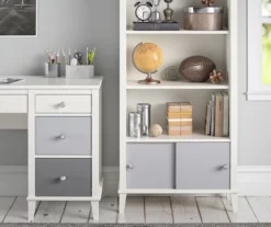 Monarch Hill Poppy Gray & White Bookcase -DHP SHOP 810538207 3