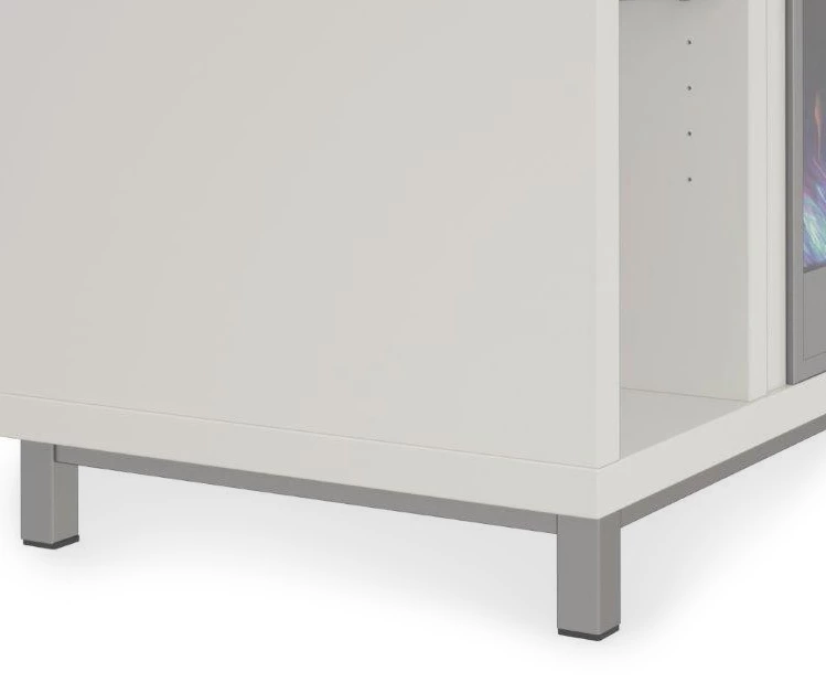 48" Intrepid White Electric Fireplace Console 4 48" Intrepid White Electric Fireplace Console - Image 4