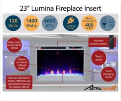 48" Intrepid White Electric Fireplace Console 10 48" Intrepid White Electric Fireplace Console -DHP SHOP 810538247 5