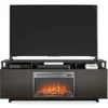 65" Himmel Espresso Electric Fireplace Console