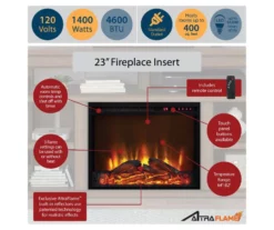 65" Himmel Espresso Electric Fireplace Console -DHP SHOP 810538249 5