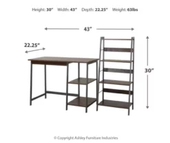 Soho 2-Piece Wooden Desk & Bookcase Set -DHP SHOP 810542289 3