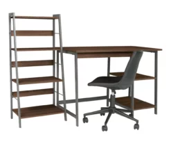 Soho 2-Piece Wooden Desk & Bookcase Set -DHP SHOP 810542289 5
