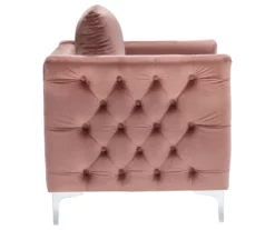 Lizmont Blush Tufted Velvet Accent Chair -DHP SHOP 810542292 4