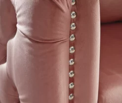 Lizmont Blush Tufted Velvet Accent Chair -DHP SHOP 810542292 6