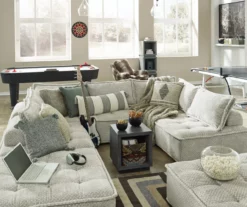 Bales Checkered Taupe Upholstered Accent Chair -DHP SHOP 810542299 10