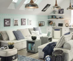 Bales Checkered Taupe Upholstered Accent Chair -DHP SHOP 810542299 14