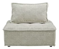Bales Checkered Taupe Upholstered Accent Chair -DHP SHOP 810542299 2