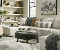 Bales Checkered Taupe Upholstered Accent Chair -DHP SHOP 810542299 8