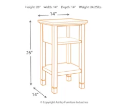 Signature Design By Ashley Marnville Accent Table With USB Ports 24 Signature Design By Ashley Marnville Accent Table With USB Ports -DHP SHOP 810542306 2