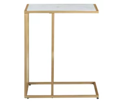 Lanport White Marble C Side Table 13 Lanport White Marble C Side Table -DHP SHOP 810542314 4