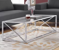 Monarch Glass & Metal Coffee Table -DHP SHOP 810542388 1 1