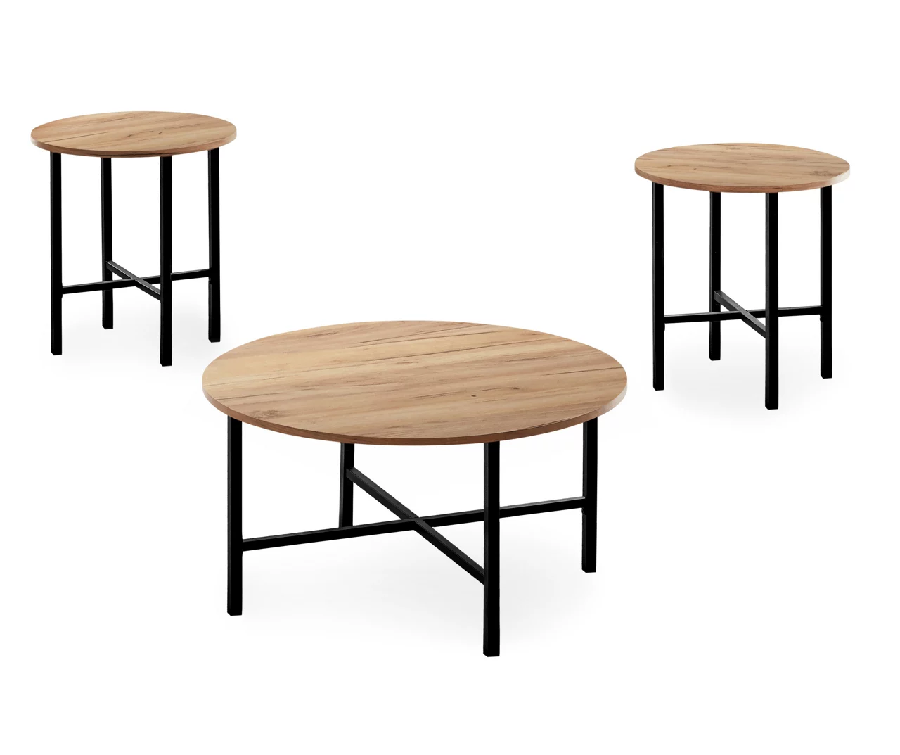 Monarch Round 3-Piece Occasional Table Set 5 Monarch Round 3-Piece Occasional Table Set - Image 5