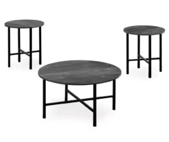 Monarch Round 3-Piece Occasional Table Set 26 Monarch Round 3-Piece Occasional Table Set -DHP SHOP 810542423 2
