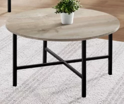 Monarch Round 3-Piece Occasional Table Set 28 Monarch Round 3-Piece Occasional Table Set -DHP SHOP 810542424 3