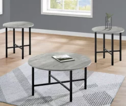 Monarch Round 3-Piece Occasional Table Set 35 Monarch Round 3-Piece Occasional Table Set -DHP SHOP 810542425 1