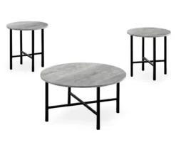 Monarch Round 3-Piece Occasional Table Set 22 Monarch Round 3-Piece Occasional Table Set -DHP SHOP 810542425 2