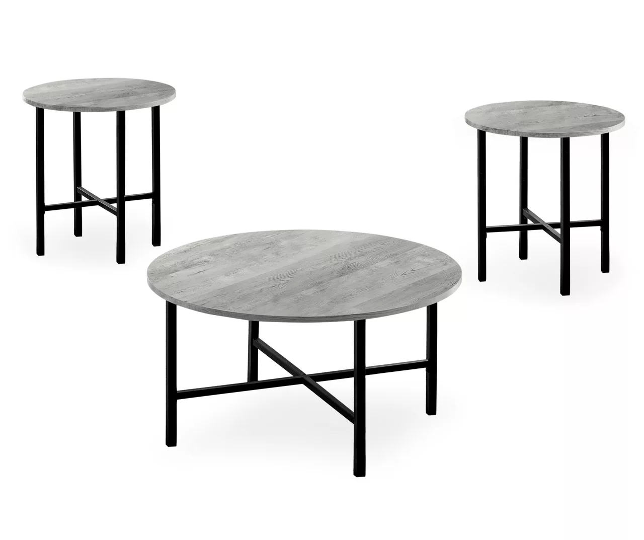 Monarch Round 3-Piece Occasional Table Set 3 Monarch Round 3-Piece Occasional Table Set - Image 3
