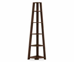 Monarch 5-Shelf Etagere Corner Bookcase 26 Monarch 5-Shelf Etagere Corner Bookcase -DHP SHOP 810542450 2