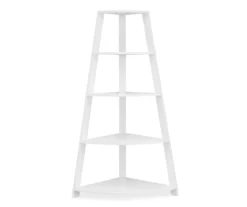 Monarch 4-Shelf Etagere Corner Bookcase 13 Monarch 4-Shelf Etagere Corner Bookcase -DHP SHOP 810542451 2