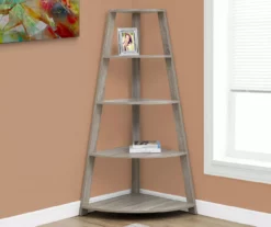 Monarch 4-Shelf Etagere Corner Bookcase 21 Monarch 4-Shelf Etagere Corner Bookcase -DHP SHOP 810542452 1