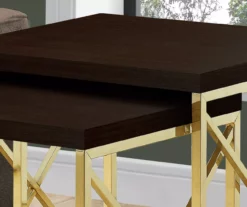Monarch 2-Piece Nesting Accent Table Set -DHP SHOP 810542486 3