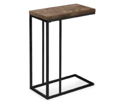 Monarch Reclaimed Wood Look C Side Table