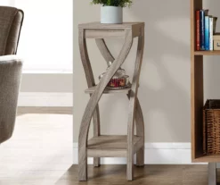 Monarch 3-Tier Twisted Leg Side Table -DHP SHOP 810542508 1