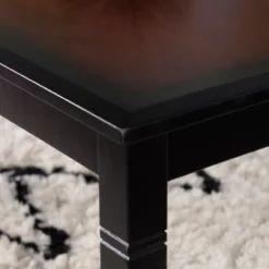 Shirley Black Cherry Transitional Wood Coffee Table 7 Shirley Black Cherry Transitional Wood Coffee Table -DHP SHOP 810543142 3