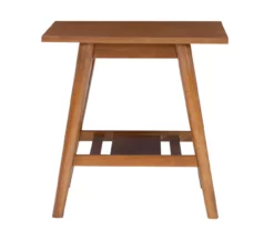 Presley Brown 2-Tier Slatted Wood End Table -DHP SHOP 810543147 A2 5