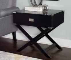 Cami Single Drawer X Base Accent Table -DHP SHOP 810543184 A0 7