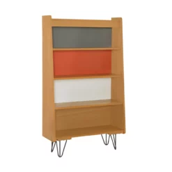 Nate Ash 4-Shelf Bookcase