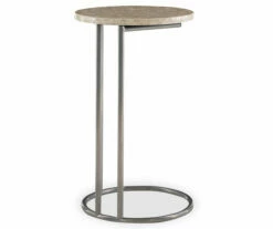 Global Designs Pewter Geometric Capiz Mosaic C Accent Table 8 Global Designs Pewter Geometric Capiz Mosaic C Accent Table -DHP SHOP 810543213 4