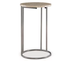 Global Designs Pewter Geometric Capiz Mosaic C Accent Table 9 Global Designs Pewter Geometric Capiz Mosaic C Accent Table -DHP SHOP 810543213 5