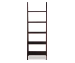 Boston Espresso 5-Shelf Wooden Ladder Bookcase 14 Boston Espresso 5-Shelf Wooden Ladder Bookcase -DHP SHOP 810543223 3