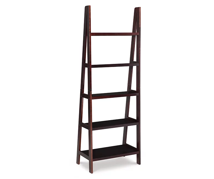 Boston Espresso 5-Shelf Wooden Ladder Bookcase 7 Boston Espresso 5-Shelf Wooden Ladder Bookcase - Image 7
