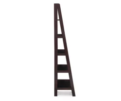 Boston Espresso 5-Shelf Wooden Ladder Bookcase 16 Boston Espresso 5-Shelf Wooden Ladder Bookcase -DHP SHOP 810543223 5