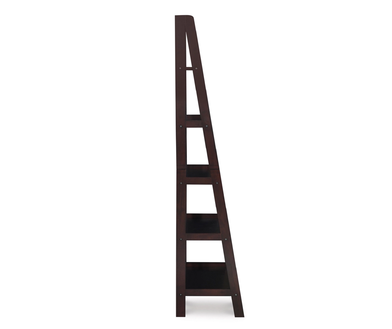Boston Espresso 5-Shelf Wooden Ladder Bookcase 5 Boston Espresso 5-Shelf Wooden Ladder Bookcase - Image 5