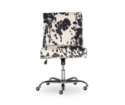Austin Black Cow Print Draper Swivel Office Chair 6 Austin Black Cow Print Draper Swivel Office Chair -DHP SHOP 810543226 3