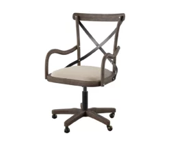 Radley Cafe Gray Wash X-Back Swivel Office Chair -DHP SHOP 810543227 4