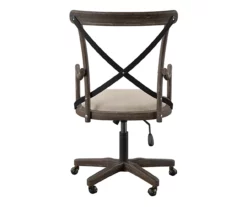 Radley Cafe Gray Wash X-Back Swivel Office Chair -DHP SHOP 810543227 5