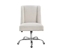 Comfort Home Warm White Sherpa Chair -DHP SHOP 810543232 3