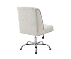 Comfort Home Warm White Sherpa Chair -DHP SHOP 810543232 4